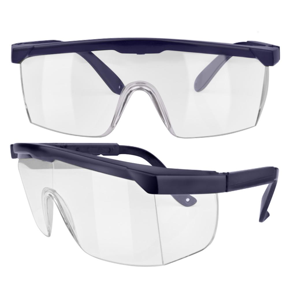 Anti Fog Windproof Anti Dust Full Sealing Goggles Transparent Lens Wearable Nearsighted Glasses(dark blue )
