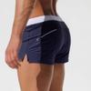 Men's Square Leg Swim Trunks with Back Pocket, European & American Style - In Stock