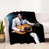Elvis Presley Guitar Performance Blanket Soft & Cozy Suitable for Office Seaside Couch All-Season Use Stylish Decor Birthday Christmas Gift Blanket