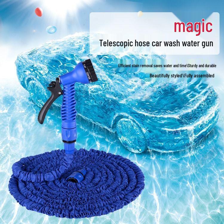 Multi-Purpose Telescopic Garden Hose with Magic Water Gun
