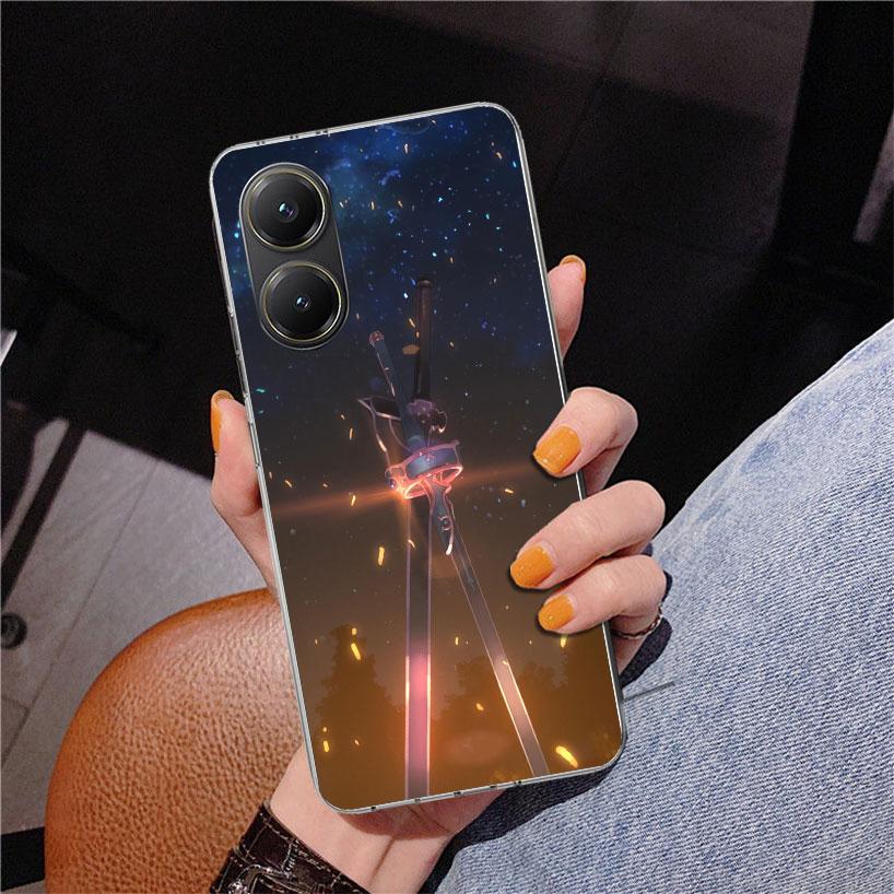 Anime Sword Art Online SAO Handyhülle für Xiaomi Poco X7 X6 X5 Pro F7 Ultra Redmi 15C 15 13C 13 12C 12 10 10A 10C 9 9A 9C 9T