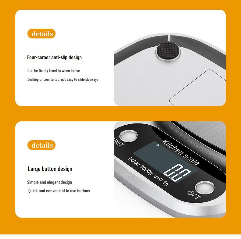 High-Precision 0.1g Electronic Kitchen Scale for Baking and Tea