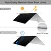 3Mx3M Camping Waterproof Awning Tarp Tent Dark Grey Ultralight Sun Shelter for Outdoor Tourist Beach Sun Shade UV Coating