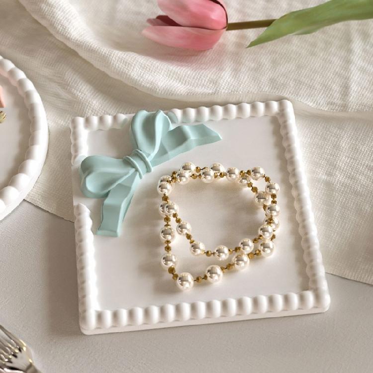 Easy Cleaning Silicone Mould Round Resin Tray Mold Silicone Texture for Crafting Beautiful Square Trays and Home Decors