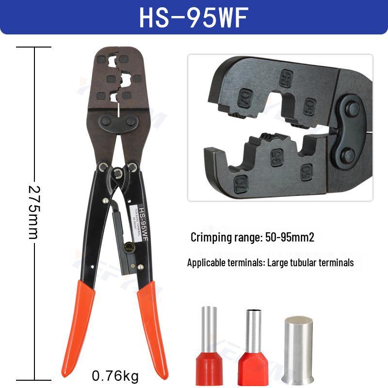 Multipurpose Needle-Shaped Crimping Pliers for 10-150 Mm² Terminals