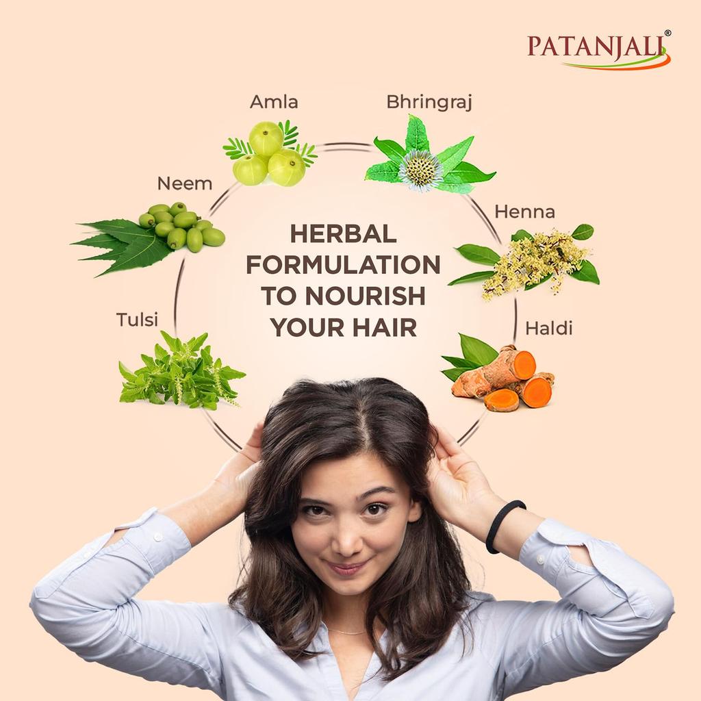 Patanjali Kesh Kanti Natural Hair Cleanser 180 Ml Herbal Nourishing Shampoo For Soft Shiny Manageable Hair All Types