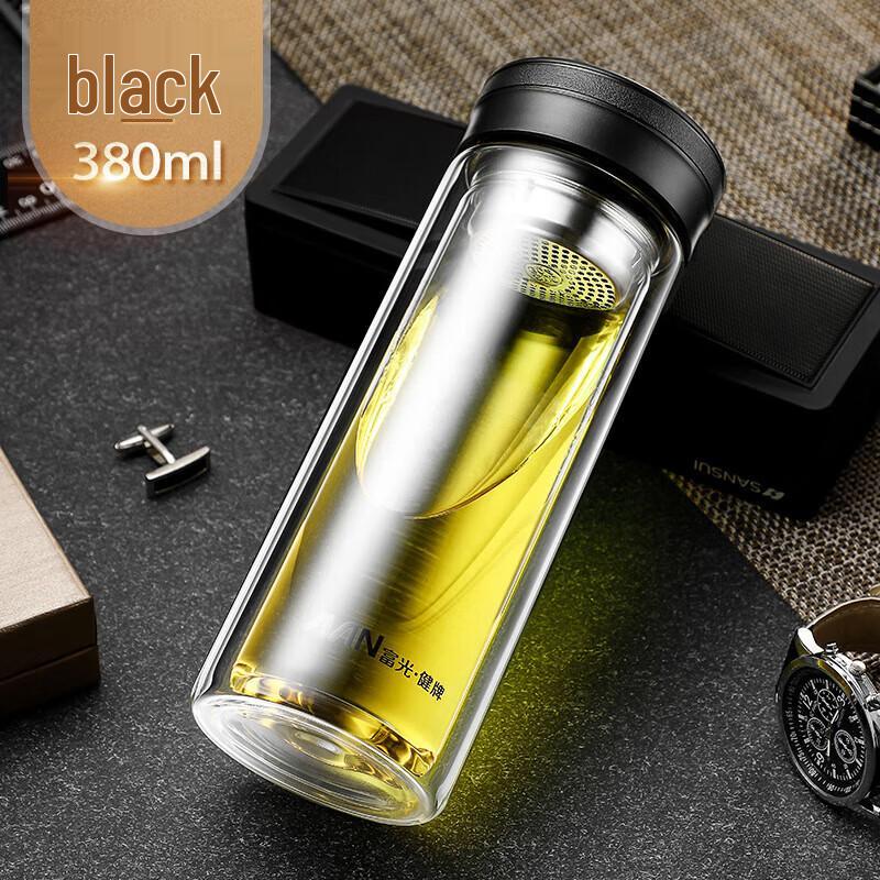 FUGUANG X1908 Double-Wall Glass Tea Tumbler