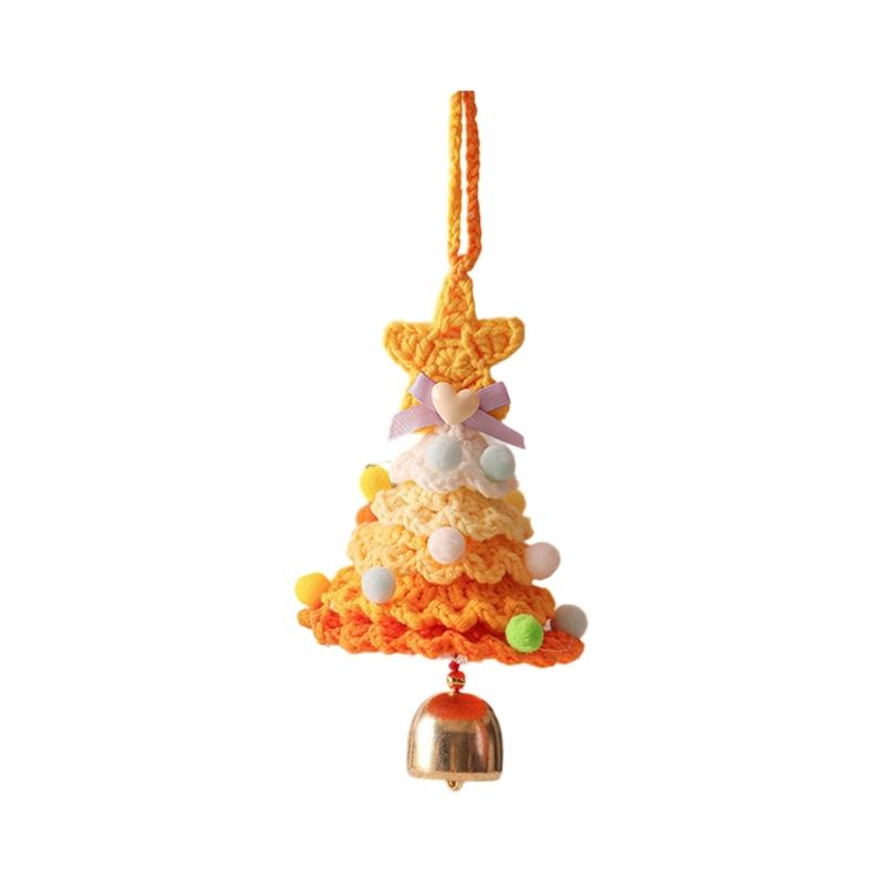 

Fuzzy Christmas Bell Hanging Decoration Easy Install For Home Party Festival Atmospheres Knitted Holiday Accent