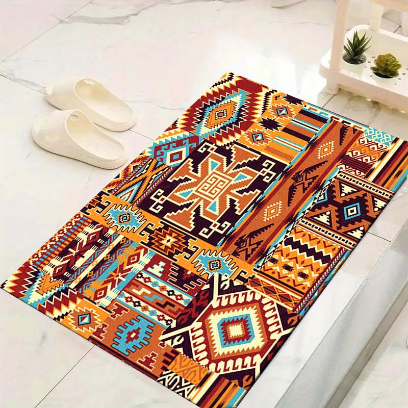 Native American Pattern Carpet Rug for Living Room Bedroom Home Sofa Decoration,Kids Play Non-slip Floor Mat