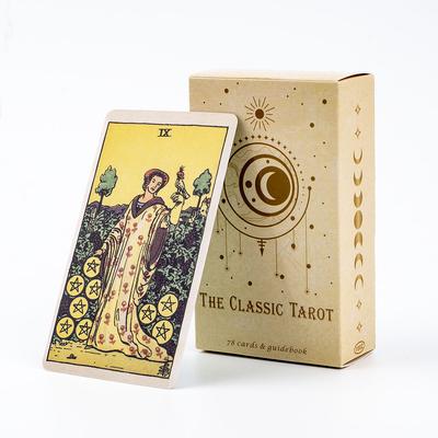 Das klassische Tarotkarten-Deck 78 Stück für einfache Anfänger Schicksal Wahrsagerei Party Tischplatte Brettspiel Spielzeug