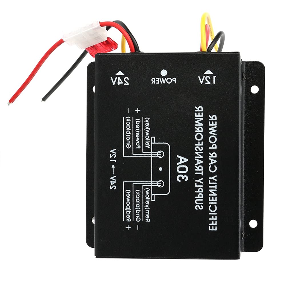 DC-DC Converter, Qiilu 30A Car Power Converter Buck Converter 24V To