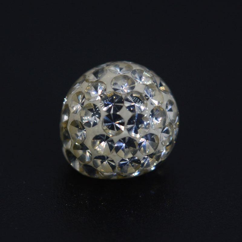3-5mm 14G/16G Umwickelte Kristallschlammkugel Lippenstecker Schmuckzubehör