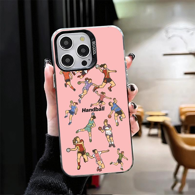 Handball Sport Shockproof Phone Case for iPhone 17 Air 16 16E 15 Pro Max 14 Plus 13 Mini 12 Back Cover Anti Fall Fundas