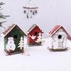 Creative Christmas Log Cabin Ornaments: Cute Decor for Mall, Window, KTV Party, or Large Background Display