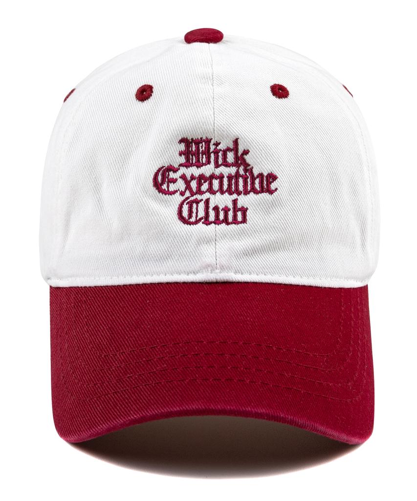 Wig Color Block Executive Club Washed Ball Cap - Red