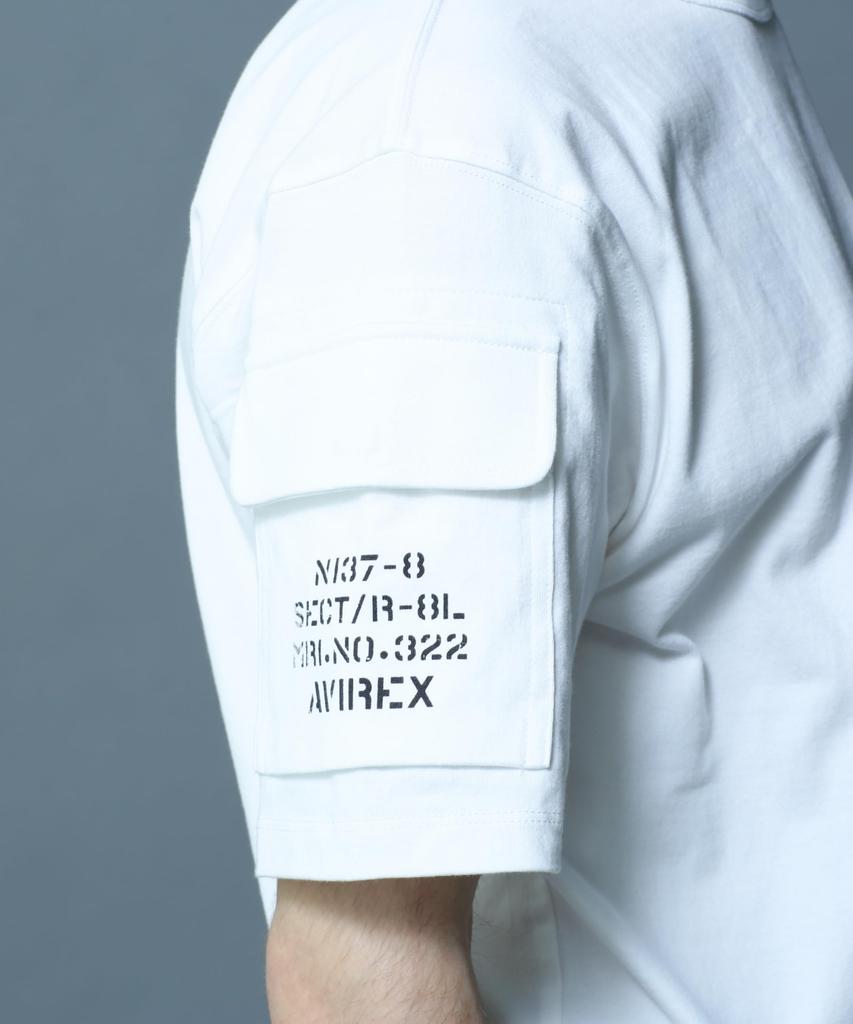 AVIREX FATIGUE S/S T-SHIRT / Fatigue Kurzarm T-Shirt / AVIREX / Av Weiß 2XL