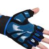 1 Paar Fitness Anti-Rutsch Halbfingerhandschuhe Geeignet für Radfahren Reiten Motorrad Männer und Frauen Skifahren Schwarze Handschuhe