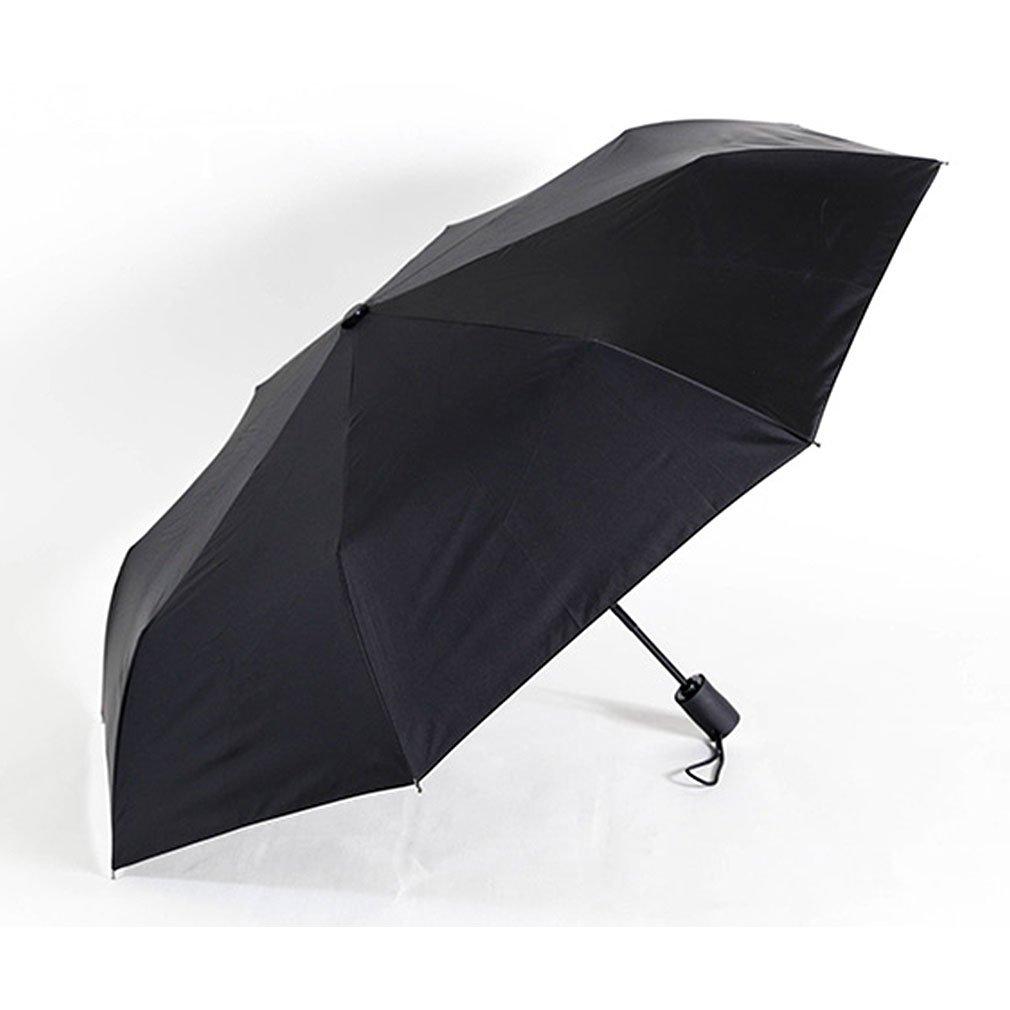 Waltz in the Rain Black Lightweight Compact Folding Umbrella with Automatic Opening and Closing Function (Nurein)