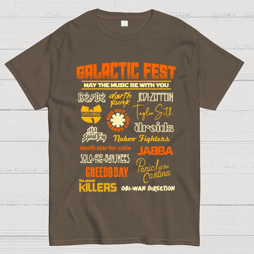 Galactic Fest Unisex 100% Cotton Summer Casual Cool Loose T-Shirt