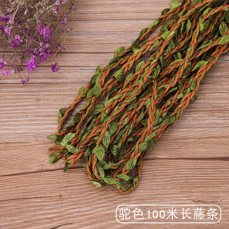 Frânghie de cânepă Frânghie de viță de vie Perete foto Frunză verde Ratan împletit Handmade Bricolaj Creativ Frânghie decorativă Frânghie groasă cerată