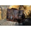 Premium Vintage Brown Leather Messenger Bag Shoulder Laptop Bag Briefcase