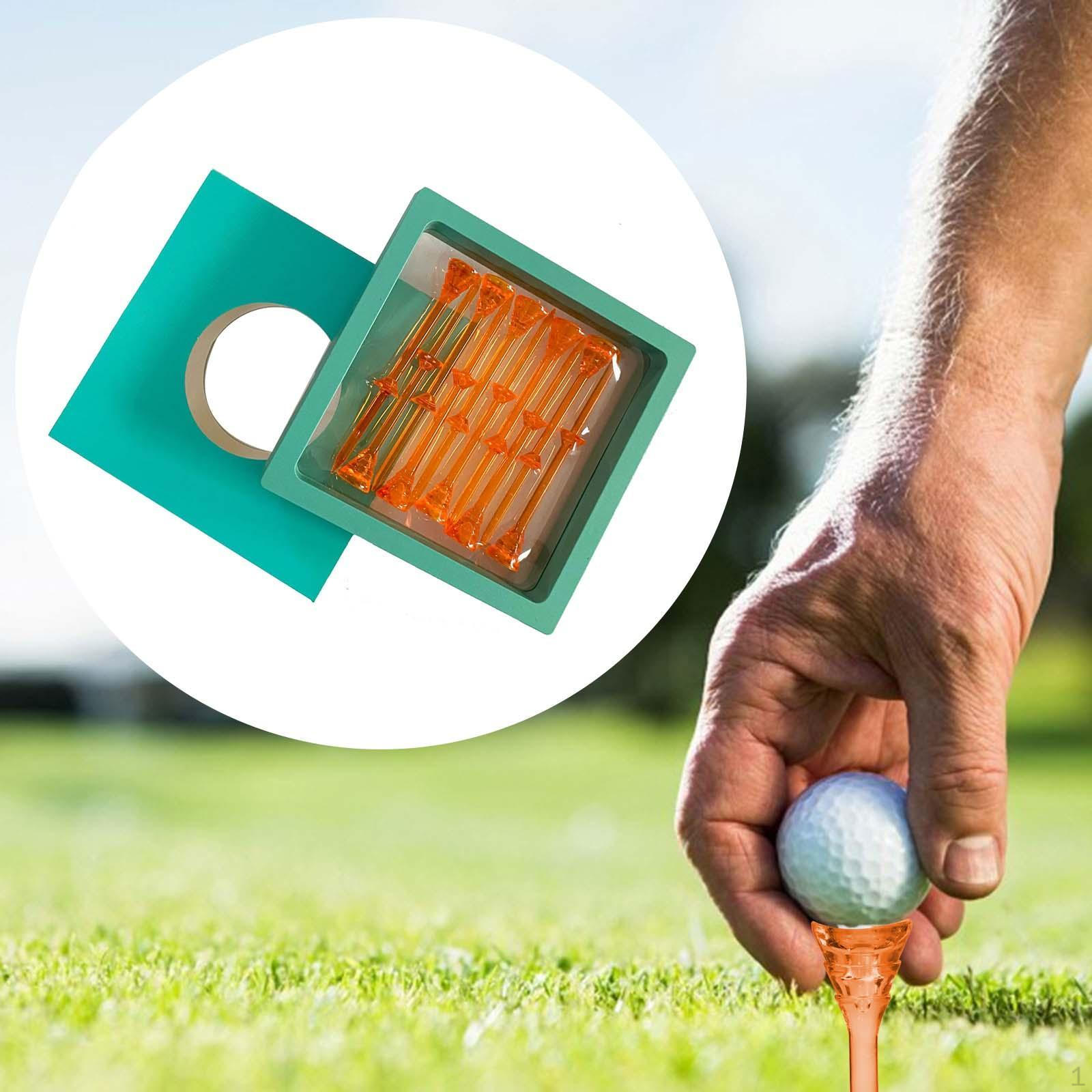 

10 штук Гольф Ти Практические инструменты Многоразовые Повышают точность Аксессуары Тренировка оранжевый