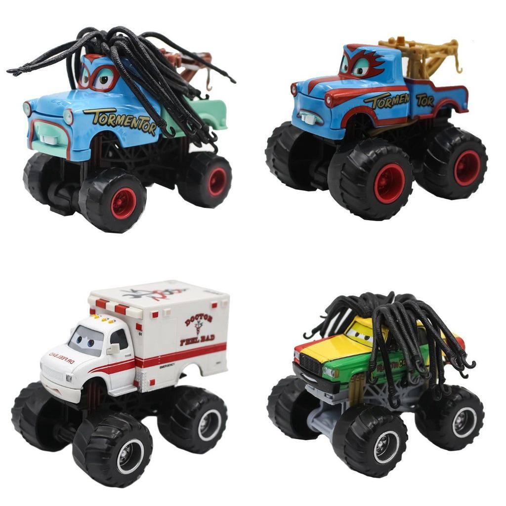 Realistic Animation Alloy Car Racing Cars Bigfoot Longhair Mater Children's Toys