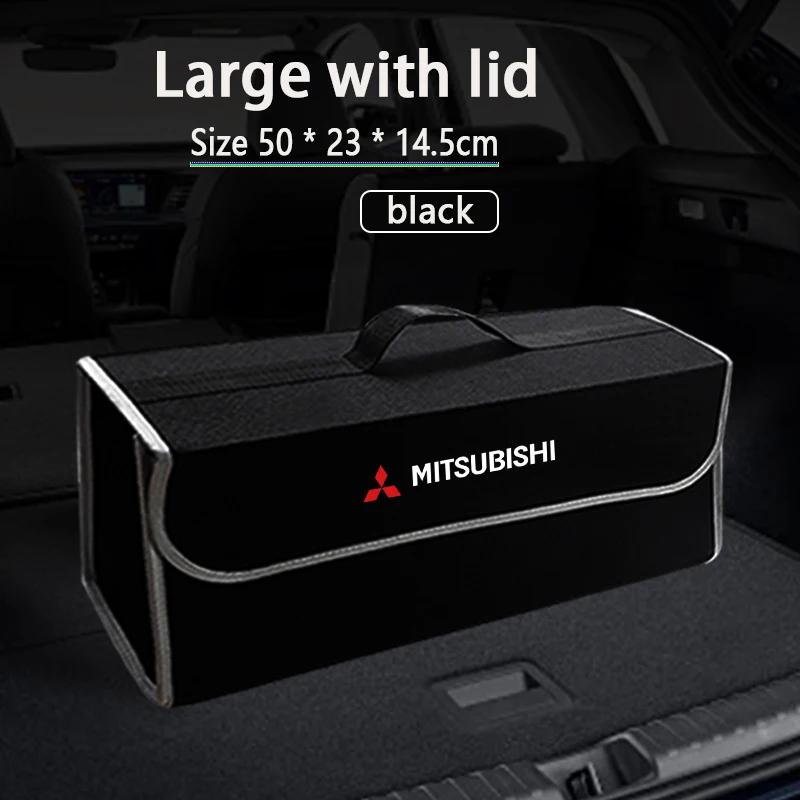 Neuer Stil Auto-Aufbewahrungsbox Faltbare Filzstoff-Organizer-Tasche Kofferraum-Werkzeugkoffer Für Mitsubishi Eclipse Lancer Outlander ASX I200 EX