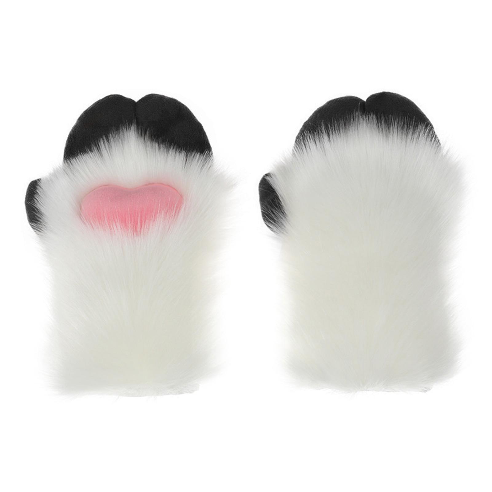 

Студенческий косплей Перчатки-варежки в виде овечьих копыт, Яркие плюшевые милые мультяшные перчатки для женщин и мужчин, для карнавалов и вечеринок 1