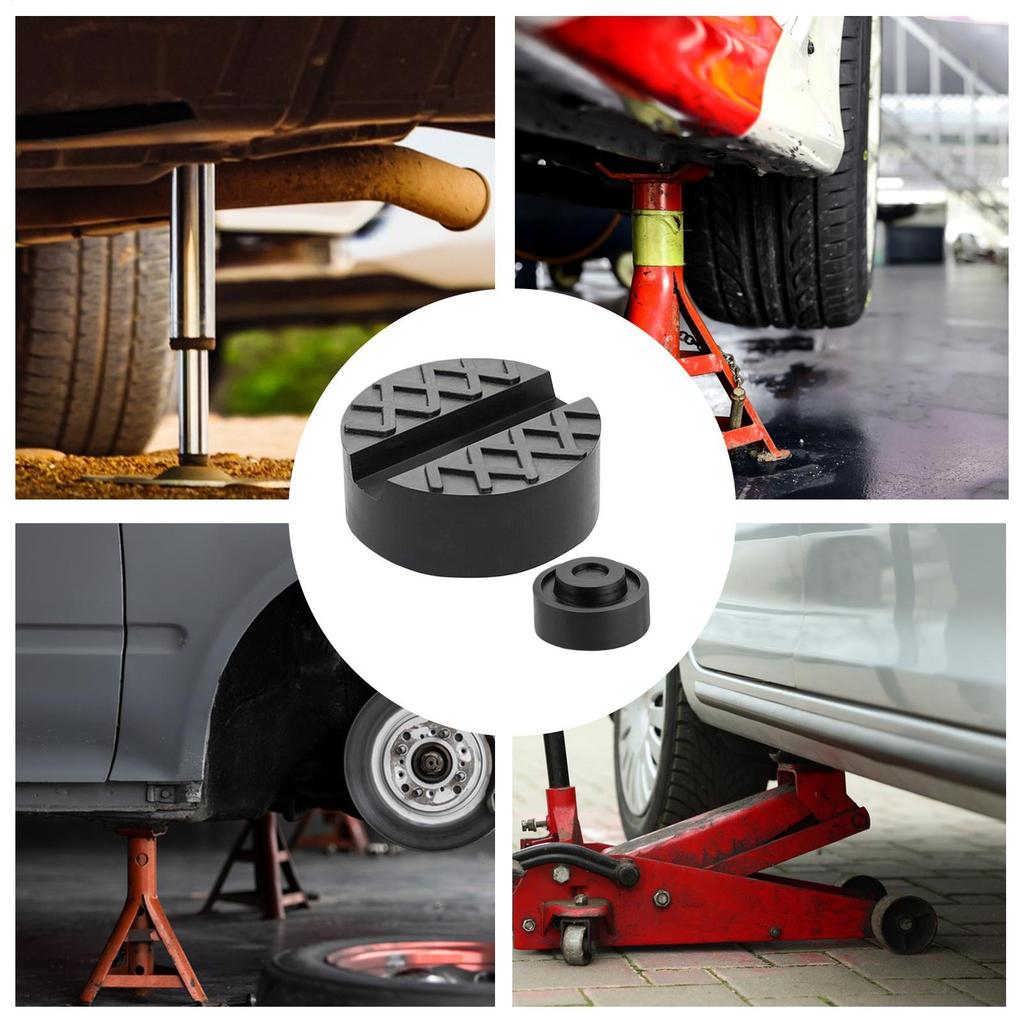 Floor Jack Pad Rubber Jack Pads Stabilizer Block For Wheel Leveling Boat Temporary Tire Changes Driveway Parking RV Setup Sloped