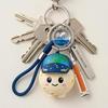 Yousheng Keychain Space Rocket Floating Artemis Pendant with 3D Moon Character Lightweight Keychain Backpack