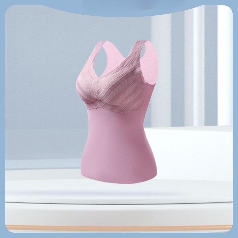 

Женское термобелье без бретелек, со съемными вкладышами, кружевной отделкой, V-образным вырезом, бесшовный топ для многослойности 3XL розовый