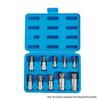 Driepuntige Spline Bit Dop Set, 10 Delen Set 1/2inch 1/4inch 3/8inch Aandrijving met Draagtas