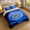 Bedding Set 1 Duvet Cover 2 Pillowcases Hamburger SV Print Soft Bed Linen Bedroom Decor