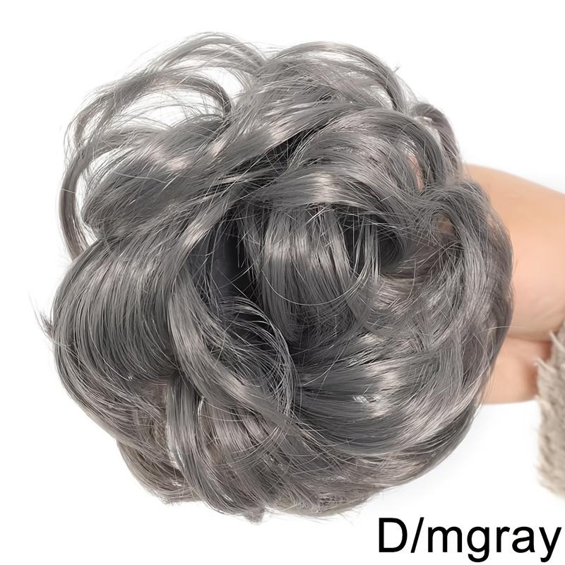 Synthetic Claw In Chignon Curly Messy Bun Hairpiece For Women Scrunchie Fake False Hair Extensions Updo Hair Accessories for Halloween Christmas
