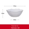 ZISIZ Irregular Diamond Glass Salad Bowl Set