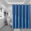 Shower Curtain Solid Color Bathroom Curtain Household Bathing Curtain Shower Curtain for Home Hotel