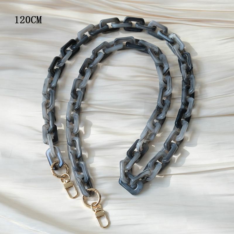 

Новый милый аксессуар для телефона, съемные детали, цепочка, квадратная зеленая цепочка через плечо из смолы, роскошный ремешок для телефона, цепочки, акриловая цепочка на плечо 120CM серый