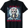 Vintage Horror Movie Cat Funny Cute Kitten Meow Graphic T-Shirt