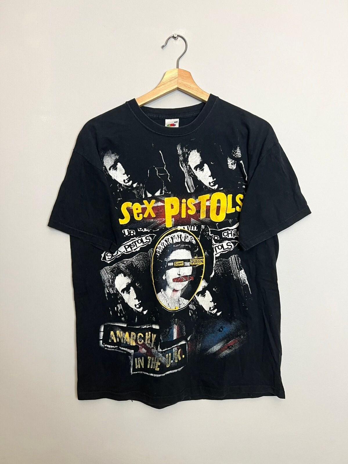 Vintage 00s Sid Vicious Sex Pistols Anarachy Punk Band Tee Unisex T-Shirt M