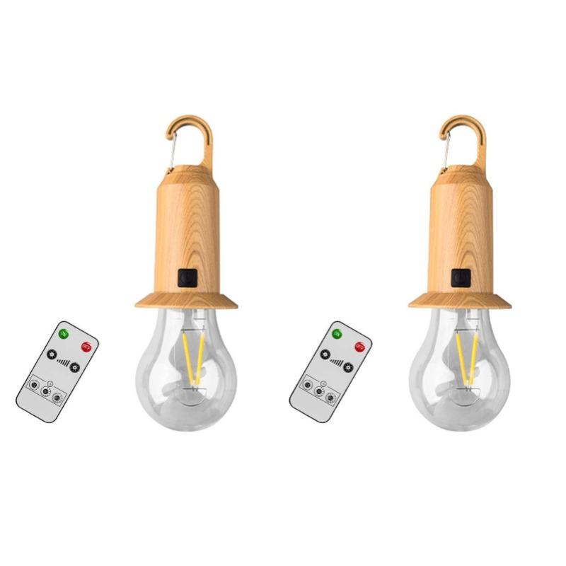 Solar USB Rechargeable LED Camping Light 4Pcs Waterproof Outdoor Tent Lantern Portable Handheld Hanging for Hiking Emergency