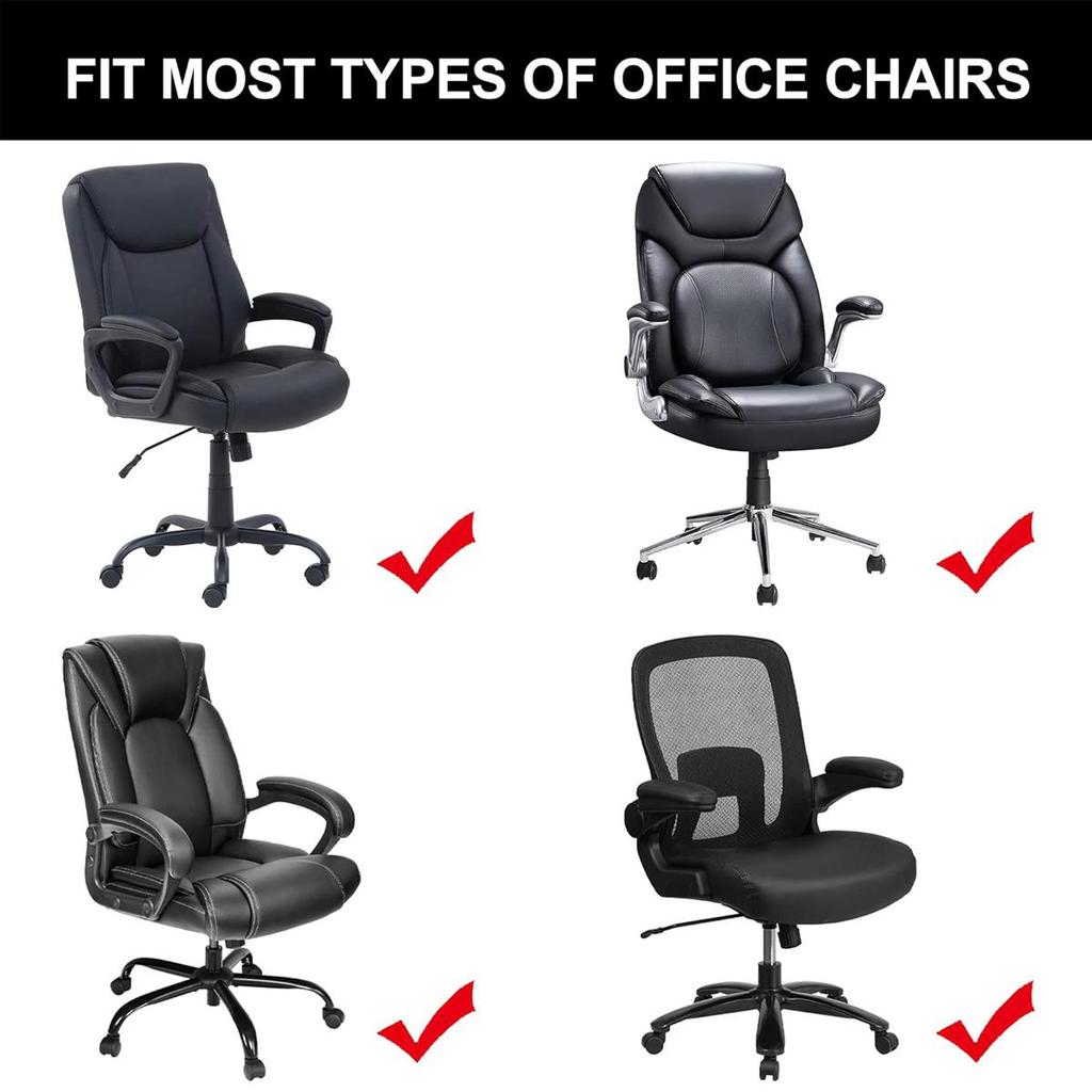 Pogrubione żakardowe rozciągliwe pokrowce na krzesła biurowe, pyłoszczelne, odporne na zarysowania przez zwierzęta, zwijane pokrowce na krzesła biurowe