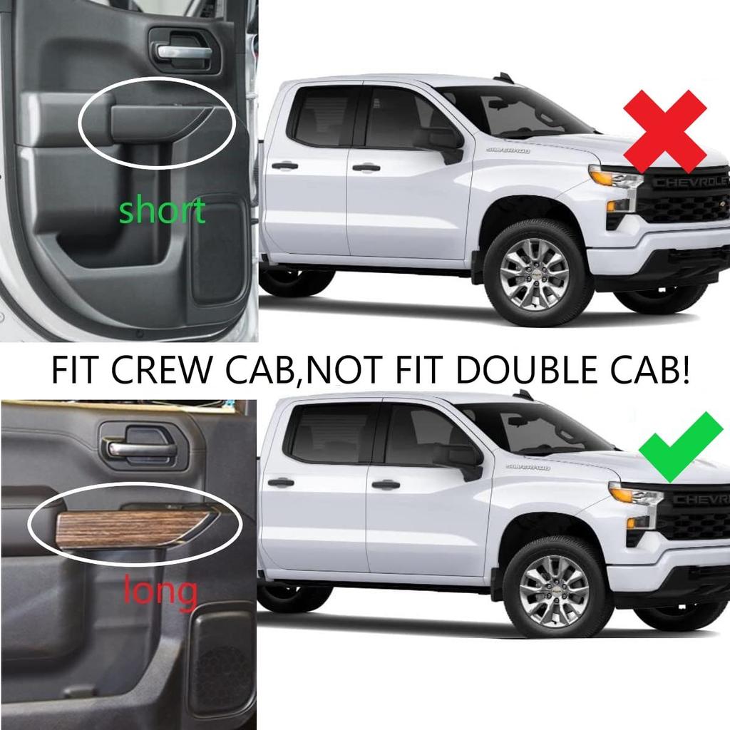 Carbon Fiber Window Lift Switch Panel Cover Trim for 2019-2025 Chevy Silverado 1500/GMC Sierra 1500 for 2020-2025 Sierra/Silverado 2500 3500 HD