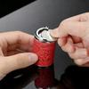 2-in-1 Coin-holding Jar Keychain with Snap Closure Coin Holder  for Supermarket Cashier