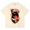 230 Gsm 100% Cotton Fire Force V1 Shinra Print Unisex Heavy Cotton T Shirt