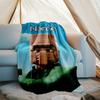 Personalized Custom Name Blanket - Minecraft Print Design,Blanket for Sofa,Bed,Travel,Camping - Soft and Warm, Great Gift