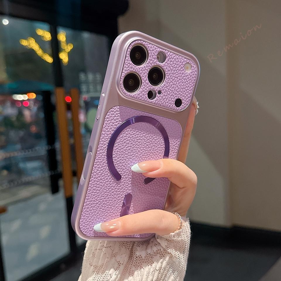Pu Leather Magnetic Phone Case For For Iphone 17 11 12 13 14 1 16 17 Pro Max Plus Official Shockproof Protector Cover