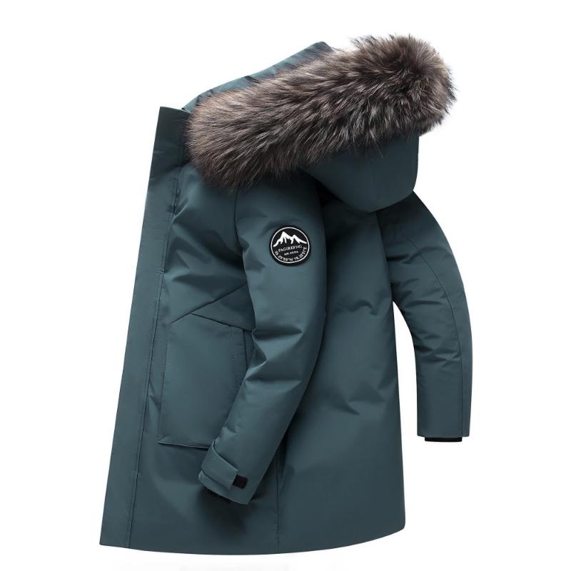 Trendige, mittellange Daunenjacke für Herren – Winterkollektion 2025