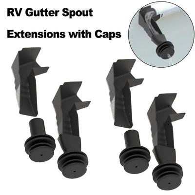 Complete 4 Pcs Set of RV Rain Gutter Spouts with for Water Diversion and Roof Leak Risk Minimization Fit for RVs