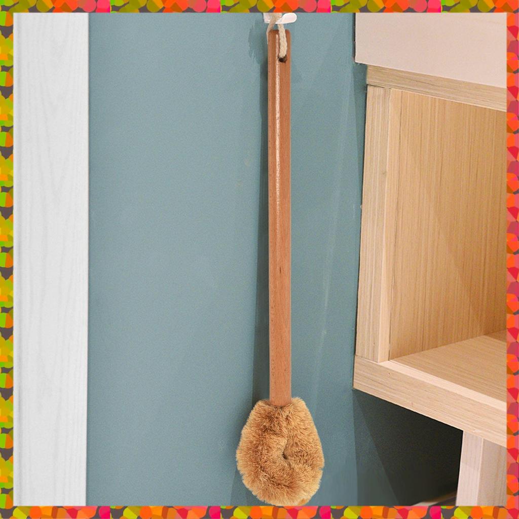 Promotion! Updated Modern Version Toilet Bowl Brush, Natural Coconut Fiber Brush Head And Beechwood Handle For Bathroom Toilet -